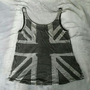 British union jack flag tank top